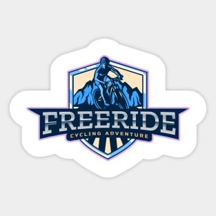 Freeriding Cycling adventure for bike lover and gravel grinders Sticker